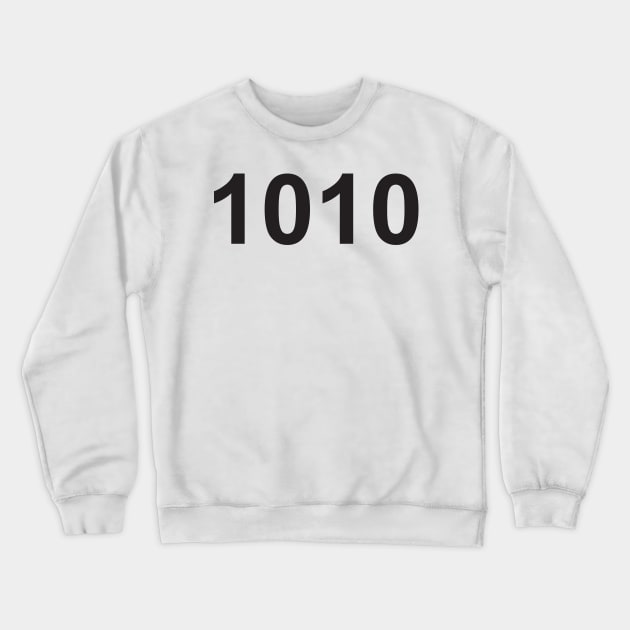 Angel number 1010 Crewneck Sweatshirt by lawofattraction1111